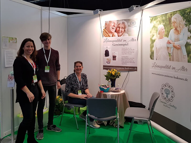 Kaum selbstständig, schon auf der Messe präsent