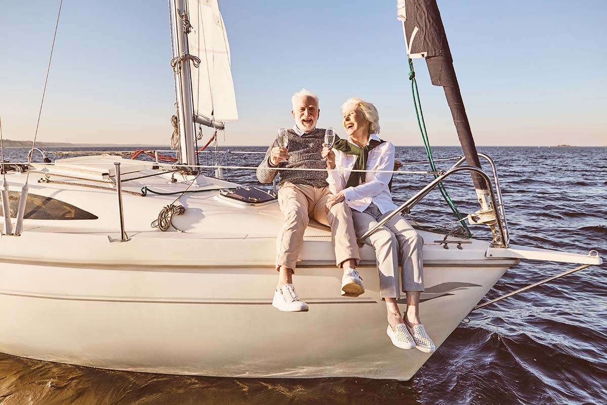 Wieder in einem Boot aufs Meer hinaus, oder auf den See